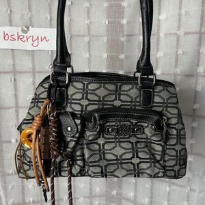 George Women's Black and Grey Bag